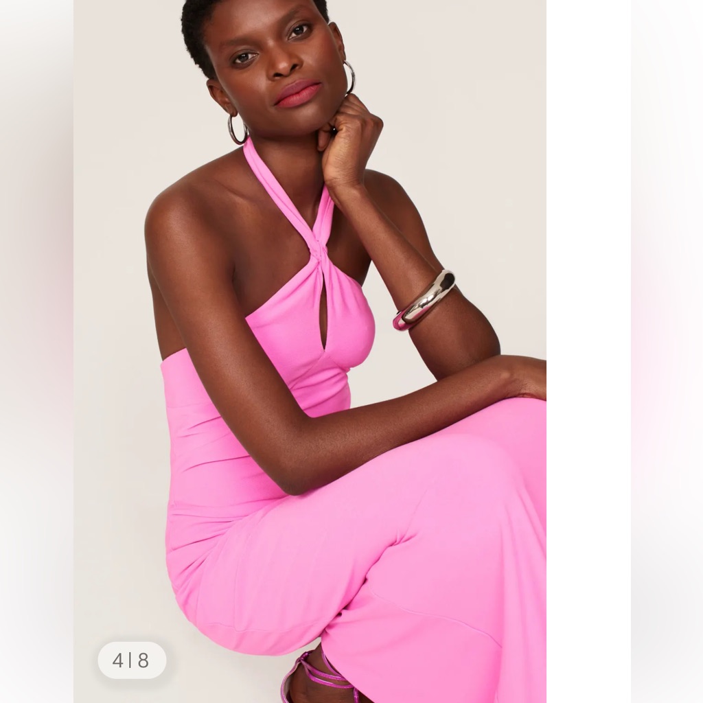 One33 Social Pink Halter Neck Dress